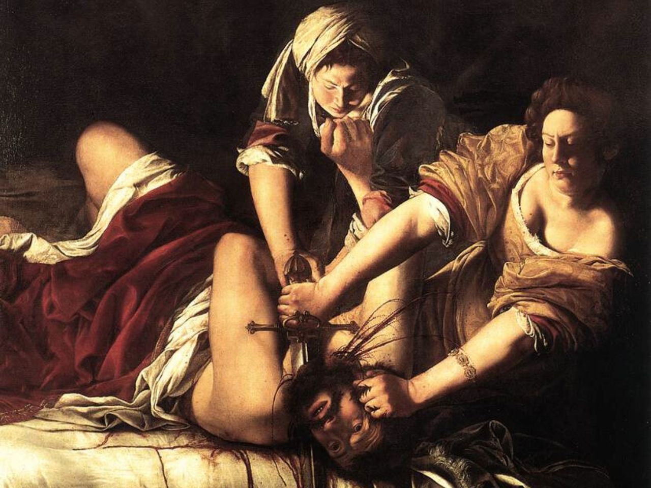 Artemizja Gentileschi „Judyta odcinająca głowę...”